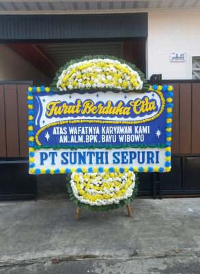 Papan Bunga Duka di Siriwo